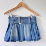 Peppermayo No Angel Denim Micro Mini Skirt Photo 1