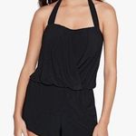 MiracleSuit Magicsuit by 
Women's Solid Brooke Swim Romper Black Photo 0