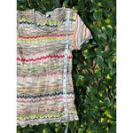 Missoni  MADE IN ITALY Zig Zag Multicolor Shortsleeve Top Sz S/M Photo 6