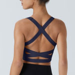 Halara  Softlyzero Airy‎ Square Neck Backless Crisscross Cropped Cool Touch Tank Photo 0