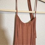 Meshki  Adrienne Halter Midi Dress Womens S Ribbed Knit Open Back Fall Casual Photo 7