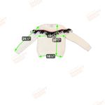 English Factory  Cream Sweater with Black Fringe Photo 5