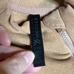 Kyodan Outdoor Fleece Mock Neck LS Shirt Spliced Hem Camel Brown Size XS Photo 1