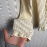 Knox Rose cream ribbed long sleeve scoop neck tee size medium P2 Photo 4