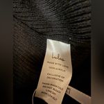 Lulus Sunny Festival Black Ribbed Knit Fringe Midi Dress NWOT Photo 9