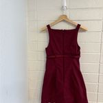 Anthropologie  Maeve Sleeveless Boat-Neck Mini Dress in maroon Photo 3