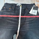 RE/DONE  90s High Rise Ankle Crop Size 28 Onyx Fade Button Fly Stretch Photo 11