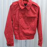 Sean John NWT  Women's Size M Red Button-Up Double Breasted Coat Bomber Jacket Photo 0