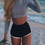 Women Summer Beach Party Black Short Photo 1
