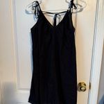 Black Sheer Tie-Strap Slip Dress Photo 0