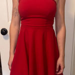 City Studio Red strapless mini dress  Photo 0