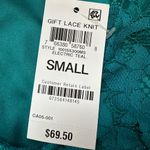 Charter Club NWT Teal Blue Sheer Lace Under Blouse Sz S Leg Of Mutton Bo… Photo 10