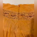 Angel Nina Vtg Bright Orange Embellished Layered Ruffle Midi Skirt Photo 8