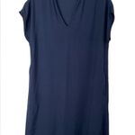Madewell  Navy Cap Sleeves Shift V Neckline Short Sleeve Dress Size XS Photo 1