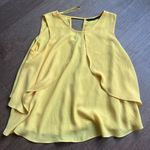 ZARA Basic Yellow Sleeveless Women's Top Photo 0