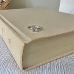 Solitaire Silver Promise Engagement Ring “Willow” Femme Classic Princess Simple Jewelry Photo 2