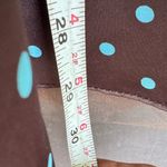 Jessica McClintock VTG  for Gunne Sax Chocolate and Aqua Dress Photo 6