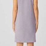 Eileen Fisher Organic Cotton Jersey Crewneck Tank Dress Lavender size M NEW Photo 1