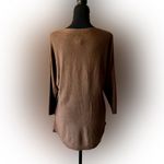Chico's Chico’s 0 Women’s Brown Boat Neck Sweater 3/4 Sleeve Cashmere Blend S Photo 1
