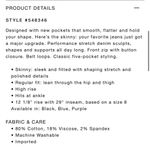 Ann Taylor Velvet Skinny Jean Photo 2