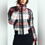 SAM. Freestyle Down Bomber Jacket Alpine Plaid Wind & Water Resistant XS NWT Red Photo 1