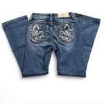 Miss Me  Blue Flare Jeans with Embroidered Pockets Photo 1