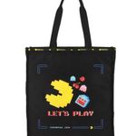 LeSportsac X Pac-Man Black Lets Play Tote Large Book Bag Photo 0