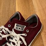 Converse all star women’s Burgundy Canvas Sneakers with White Accents 7 Photo 1