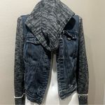 Free People  knit hooded denim jacket Photo 3
