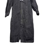 Future Collective Black Denim Long Sleeve Bustier Zipper Dress Size 14 NWT Photo 4
