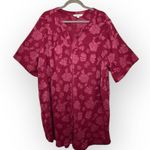 The Pioneer Woman Magenta Purple Floral Jacquard Shirt Dress Romantic Prairie 1X Photo 0