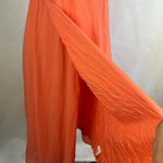 Abercrombie & Fitch New Abercrombie Fitch Angel Coral Flutter Sleeve Wrap Midi Dress Small Party Photo 5