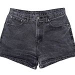 Jordache Vintage 90s  Black Denim Jean Shorts Sz 30 Ultra High Rise 100% Cotton Photo 0