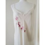 VTG Nightgown Expressions By California Dynasty White Embroidered Gown S… Size L Photo 2