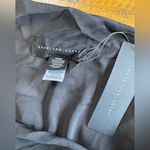 Know One Cares  Asymmetric Rosette Camisole in black Satin Nordstroms NWT size S Photo 1