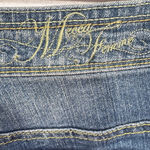 Mecca Femme Vintage Y2K Jeans Low Rise Boot Cut Rhinestone Studded Pockets 13/14 Blue Photo 6