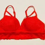 PINK - Victoria's Secret Victoria's Secret Pink Lace Bralette Bra Lightly Lined Wireless Strappy Sz Small Photo 8