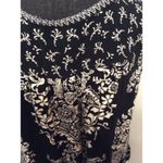 Bila Plus size XXL Black White Floral Sleeveless Top boho Flowy V Neck Photo 5