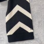 Lululemon Chevron Knit Scarf Black Beige Cashmere Blend One Size Photo 3