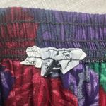 Vintage Floral Print Midi Skirt Pleated A Line Purple Red Green Size‎ M 90s Size M Photo 9