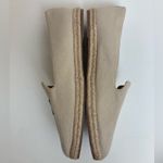 J Crew Beige Tan Tropical Embroidered Palm Tree Coconut Slip On Espadrilles Green Size 8 Photo 5