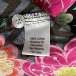 Vera Bradley  Ziggy Zinnia Floral Paisley Chevron Button-Down Shirt Photo 4