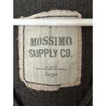 Mossimo Denim Vintage Y2K Mossimo Gray Ribbed Knit 1/2 Sleeve Henley Deep V Neck Top Large Photo 4