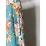 Petal and Pup  Women's Large Midi Skirt Blue Floral Cottagecore Bright Pull On Boho Photo 1