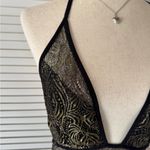 I Heart Rave Gold And Black Festival Lingerie Bodysuit Photo 4