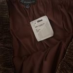 Adrianna Papell  Metallic Knit Wrap Midi Skirt - Copper Photo 5