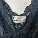 Pierre Cardin Paris Vintage black nightgown with lace Photo 5
