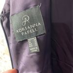 Adrianna Papell Adrianna Papell Floral Metallic Jacquard Ball Gown Purple Pink Dress 8 Altered Photo 14