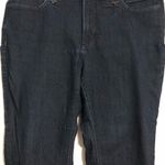 NYDJ bootcut dark wash jeans women’s size 14WP. Dark wash double belt loops Photo 1
