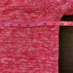 Gap  Pink Marled Y2K Style  V-Neck Sweater S Clean Girl Cozycore 100% Cotton Knit Photo 9